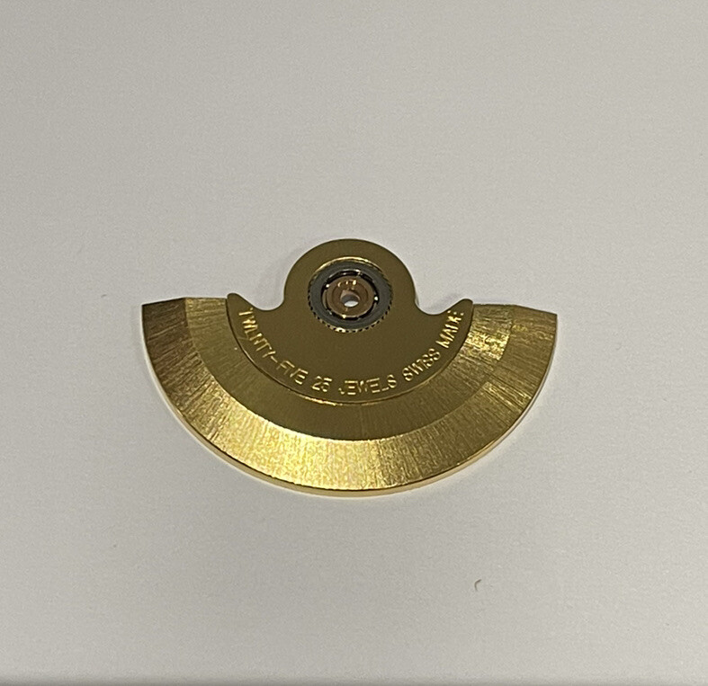Eta 2824, 2824-2, 2836 Yellow Oscillating Weight with Ball Bearing Part 1143/1