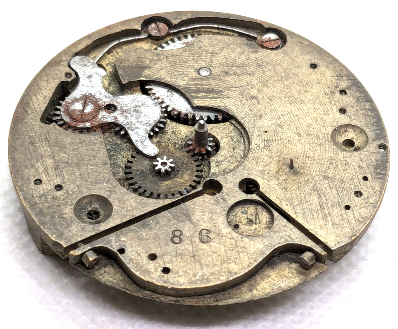 Vintage Bevilard Pocket Watch Mechanical Movement Swiss Gilt Finish 40 mm 12491