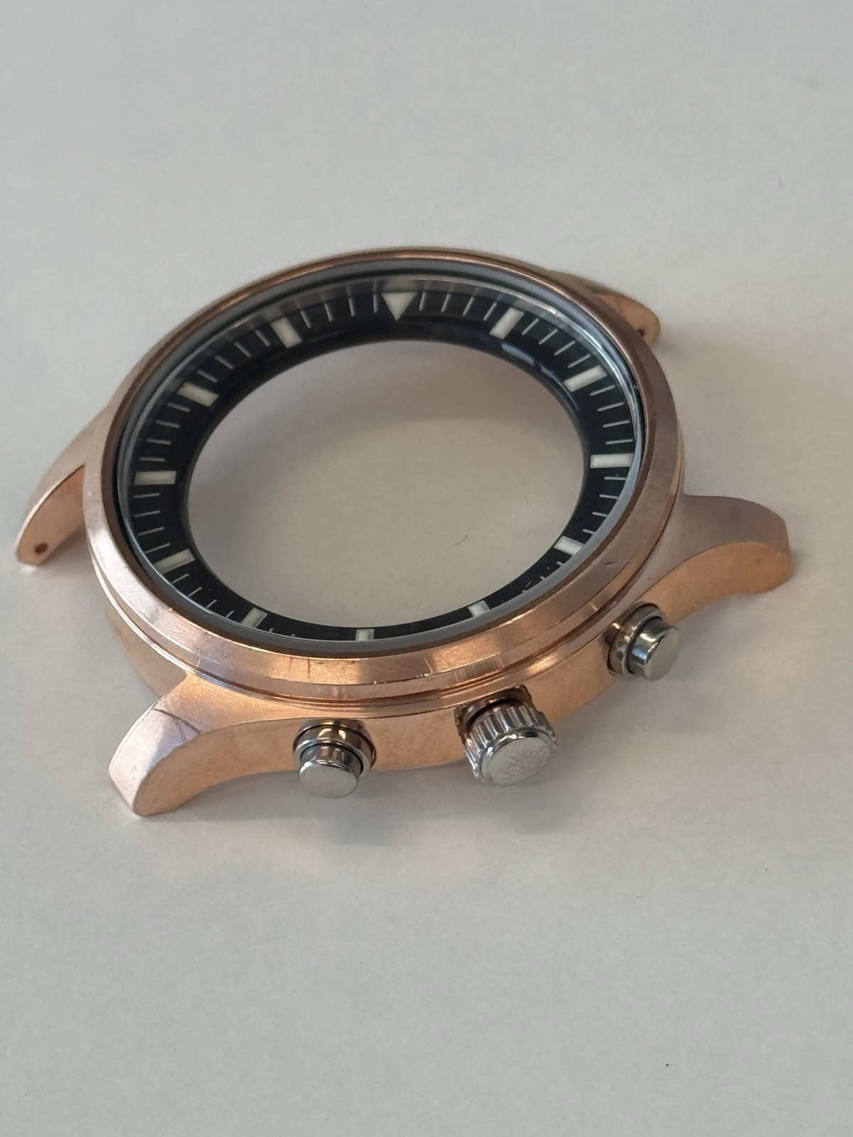 Seiko 7T92-0JS0 Watch Case – Chronograph Pilot – New Old Stock – Rose Gold