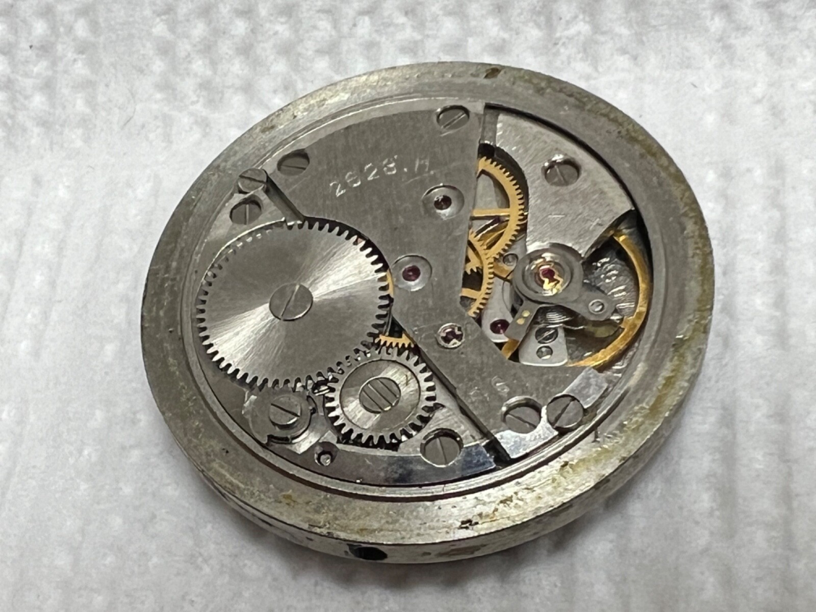 Watch movement USSR Raketa Cal.2628.H. plus Dial. For parts .
