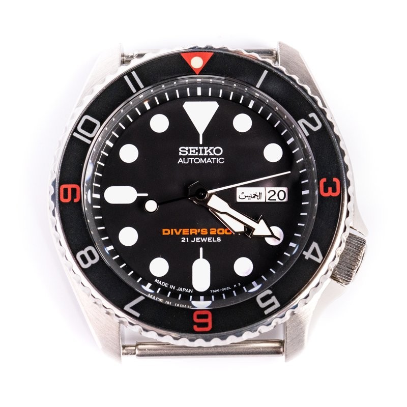 SKX007/SRPD Flat Bezel Insert – Black/Silver/Red – CT604