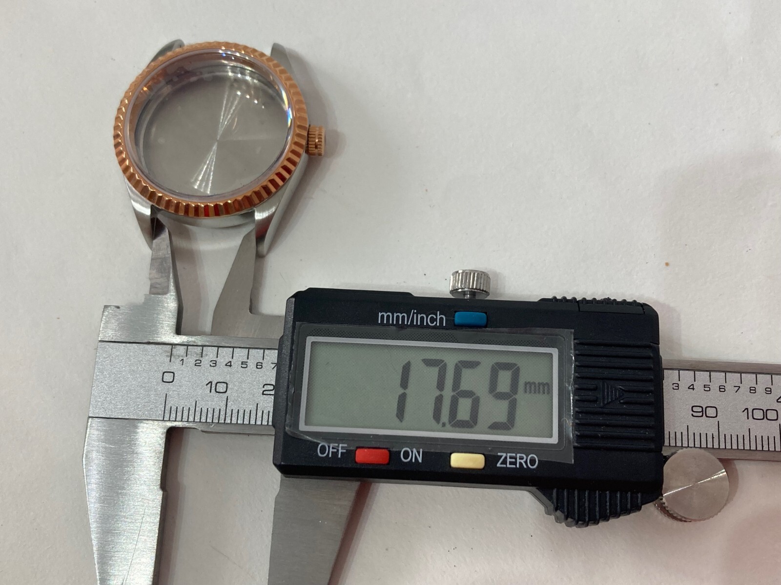 SPARE PARTS ACCESSORY STEEL CASE PHILIP WATCH CARIBE NEW.8