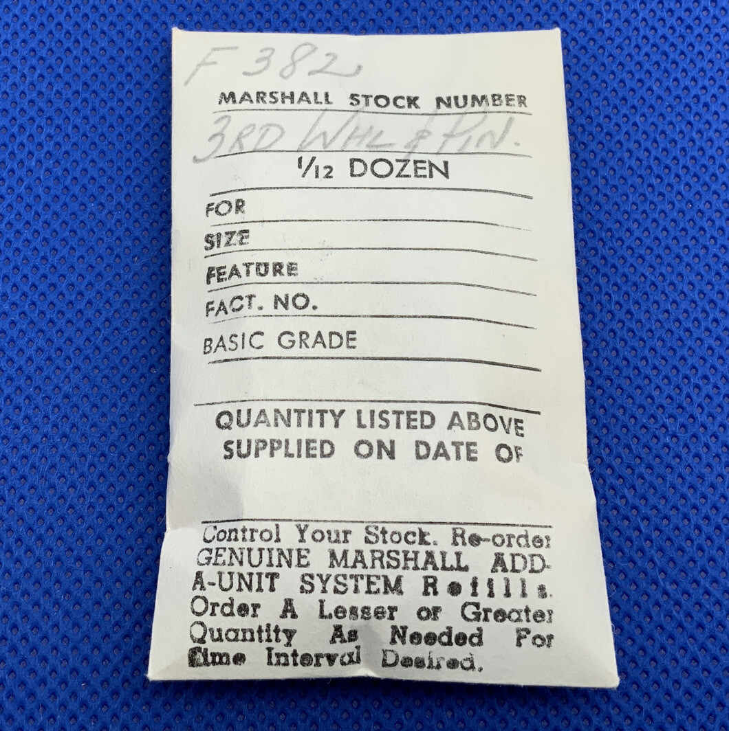A Michel 382 210/468 Third Wheel By Marshall. Opened. New Old Stock. 321-655 L