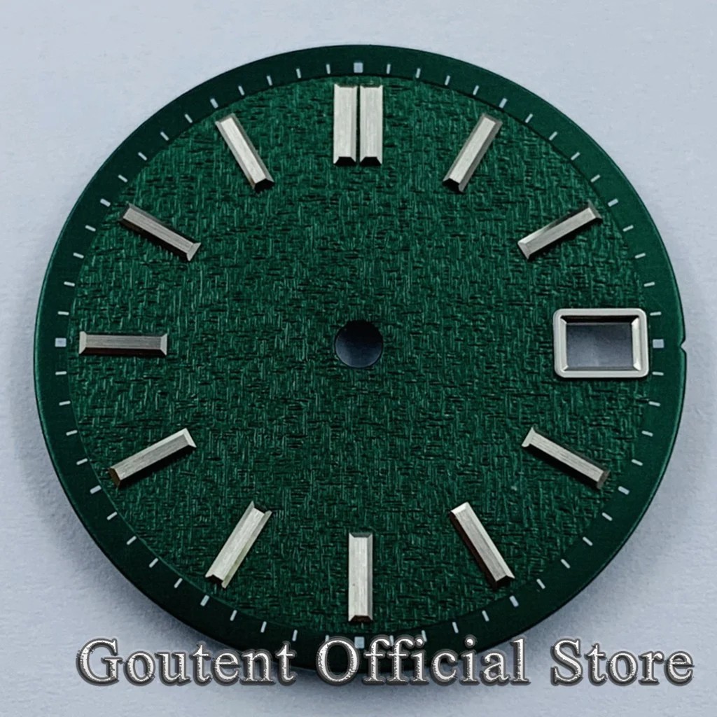 28.5Mm Silver Blue Pink Sterile Watch Dial Fit NH34 NH35 Movement Fit 3/3.8 O’Cl
