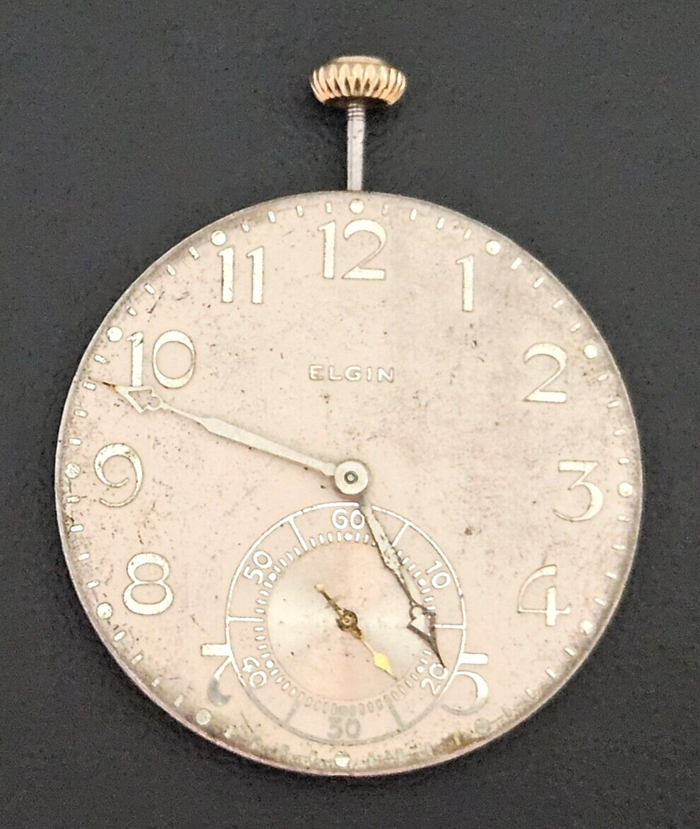 1928 ELGIN 479~12s 17J USA WATCH MOVEMENT (RUNNING) LOT.104