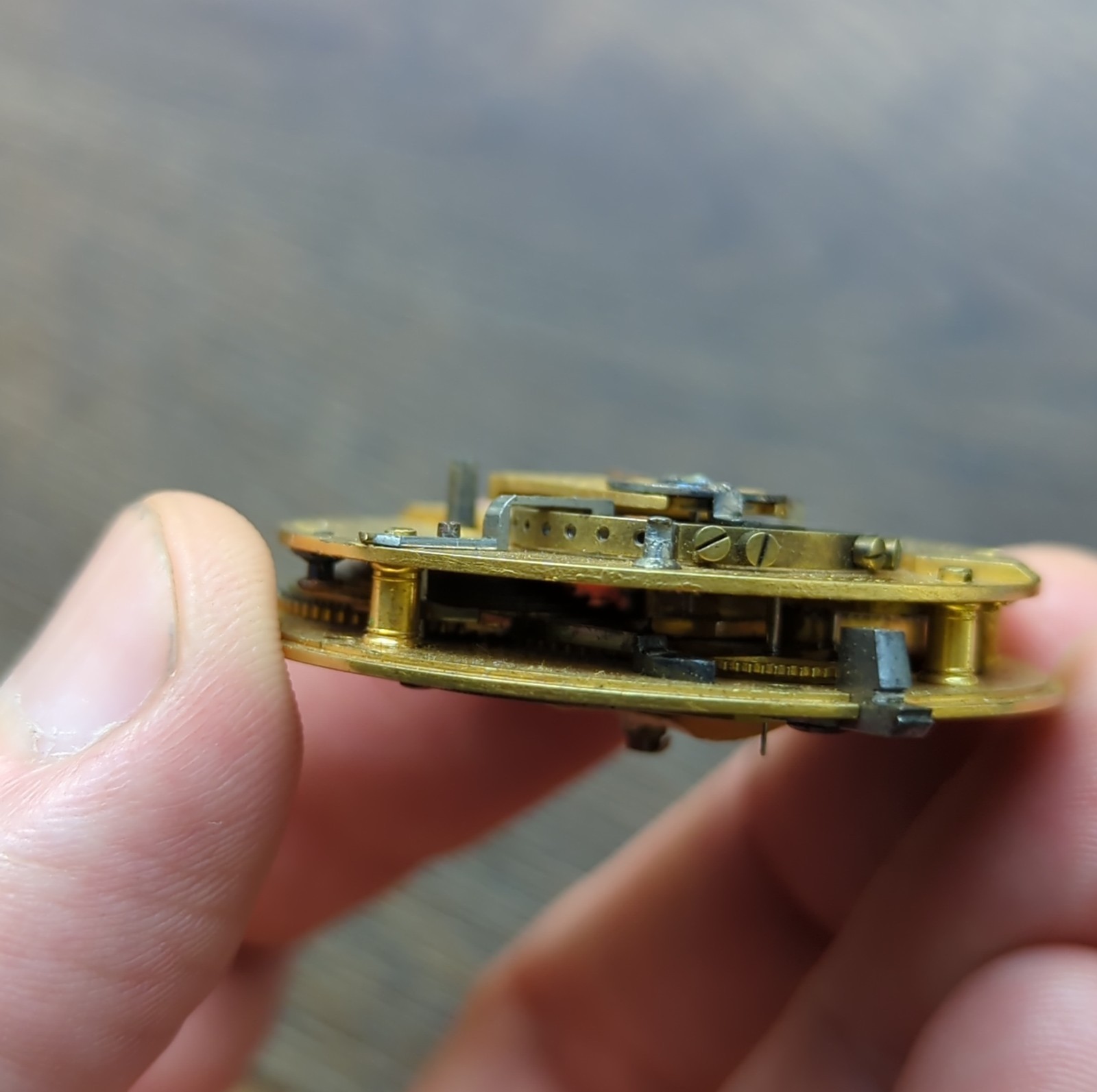 Brockbanks London Fusee Pocket Watch Movement for Repair (AT50)