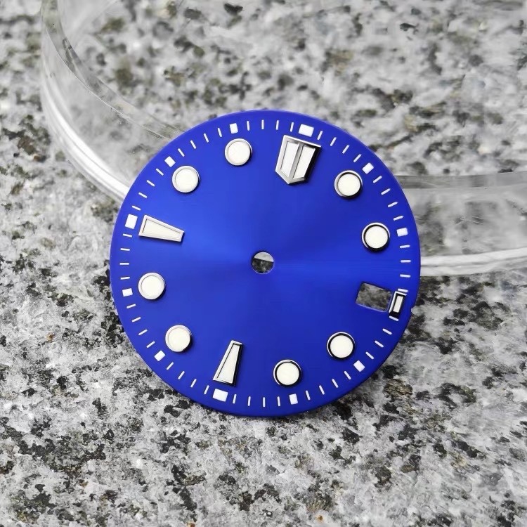 28.5MM C3 Strong Luminous Diver Watch Dial Date for Seiko NH35/36