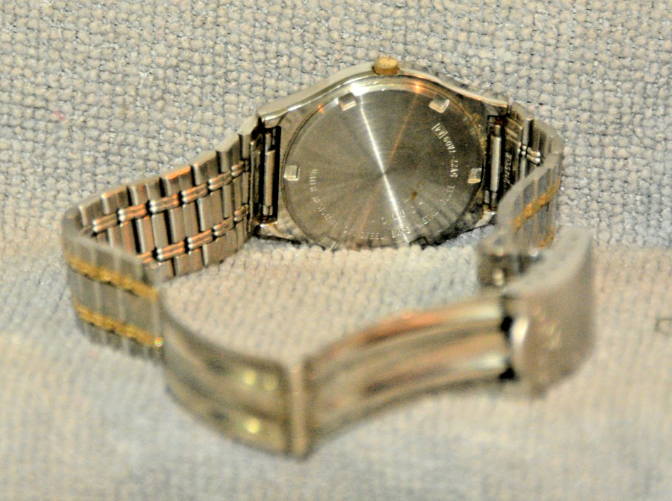 Seiko Quartz S2 Watch & Fossil Blue 50m Original Bands Water Resistant For Parts