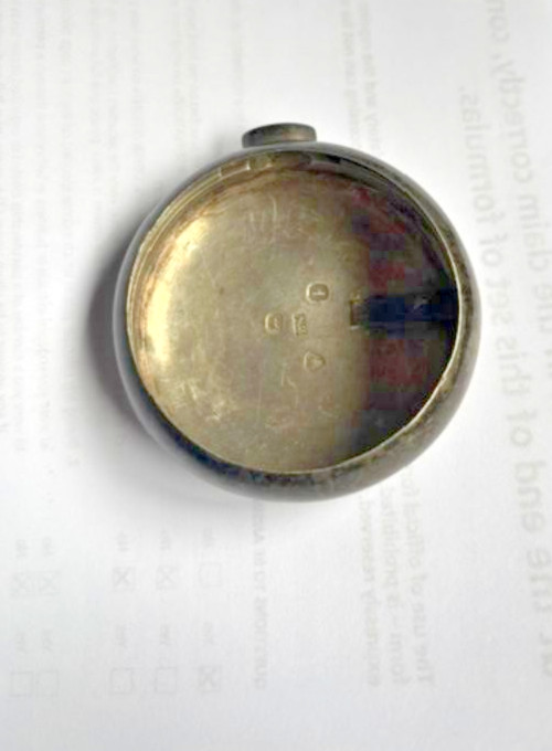 Antique English Silver Fuzee Outer Watch Case for sale