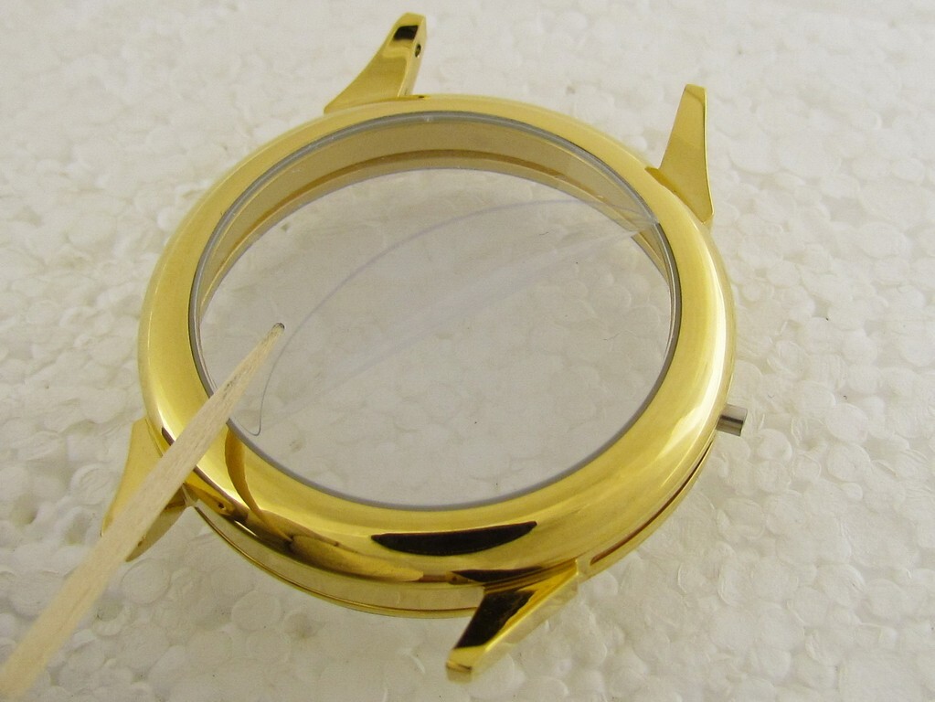 Gold Steel Case NEW!! for Movement IWC Patek Philippe Omega Rolex Chopard Zenith