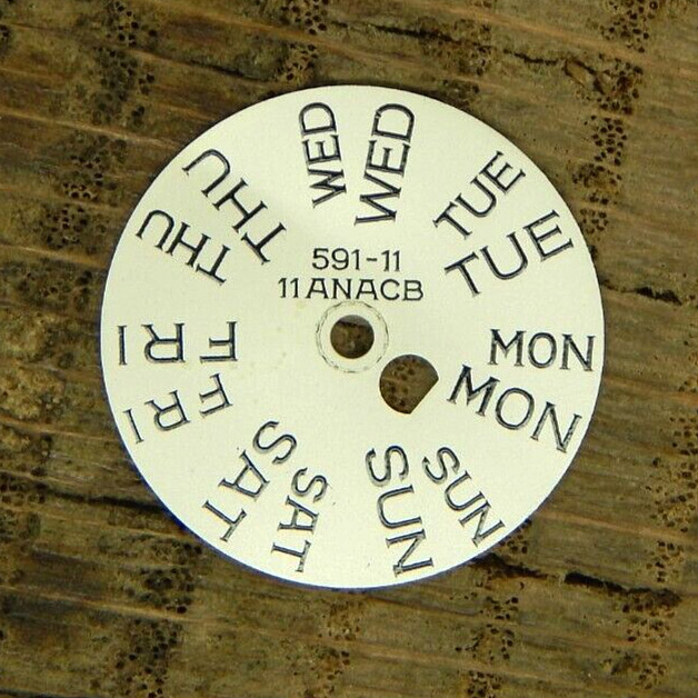 Genuine Bulova Day Star with Dial Disc 11ANACB 591-11 Watch part NEW OLD STOCK