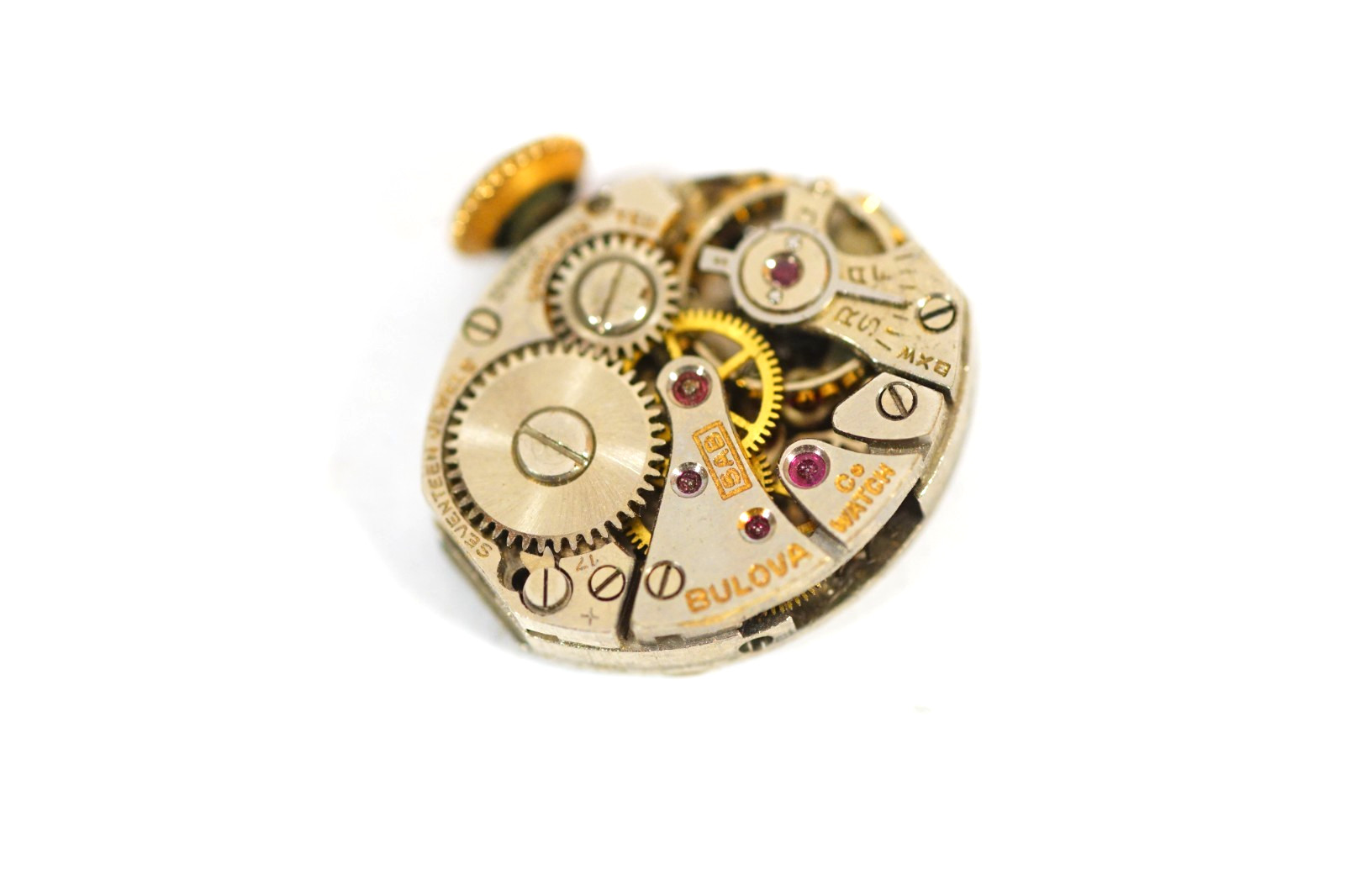 Bulova Watch Cal. 5AB Movement 17 Jewels Swiss BULOVA Wristwatch Parts/Repair