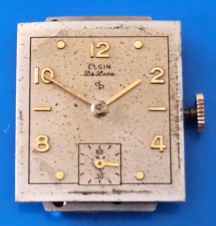 ELGIN DeLUXE 624 4ADJ 17J Watch Movement (REMOVED FROM GOLD CASE) lot86