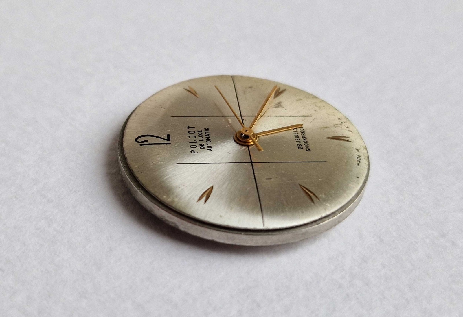 Poljot De Lux Avtomatic 29 Jewels Wrist Watch Movement Cal 2415 PARTS REPAIR