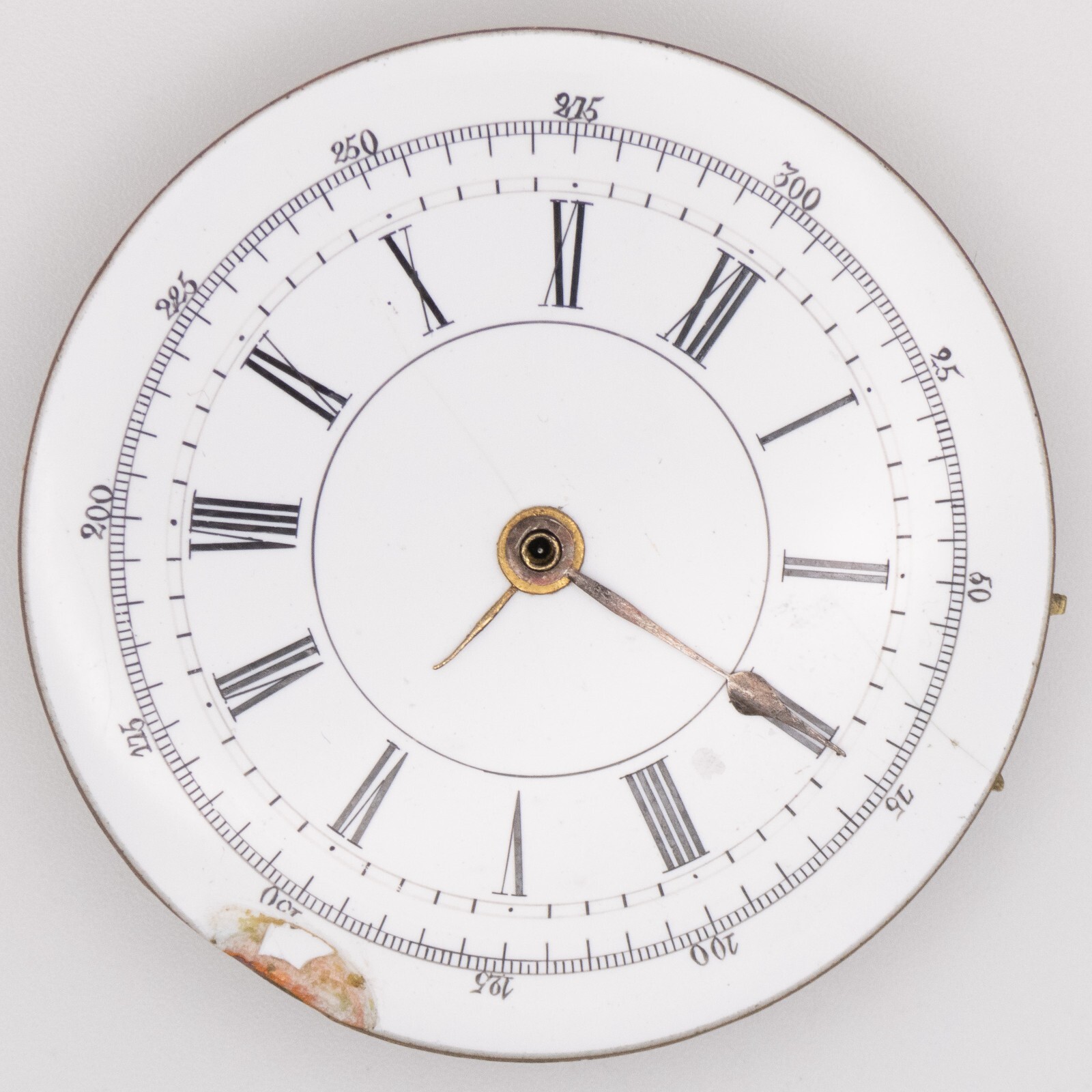 Unsigned 48.1 x 12.8 mm Key Wind / Set Antique Pocket Watch Movement, Keeps Time