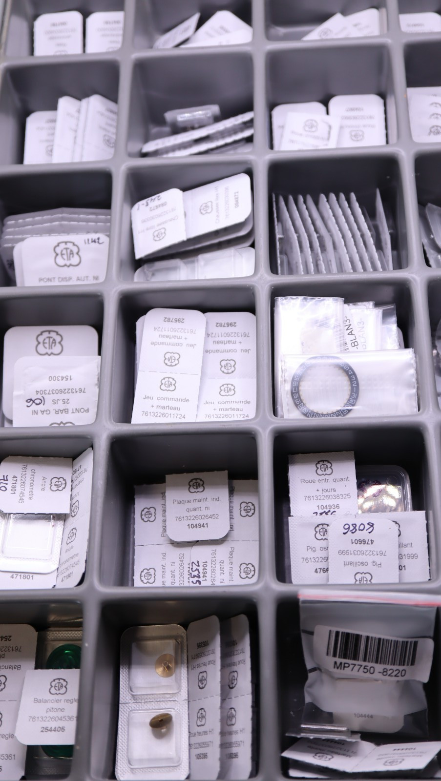 ETA 7750 – Movement Parts – New Sealed Genuine Factory Parts