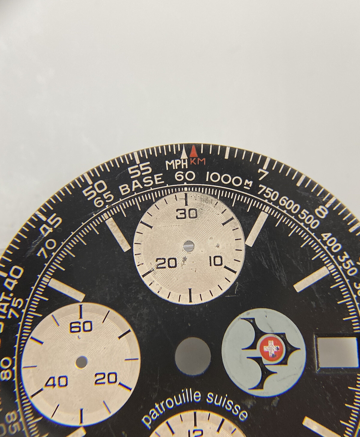 Genuine Breitling Old Navitimer Patrouille Suisse Black 32mm Dial Ref: A13022