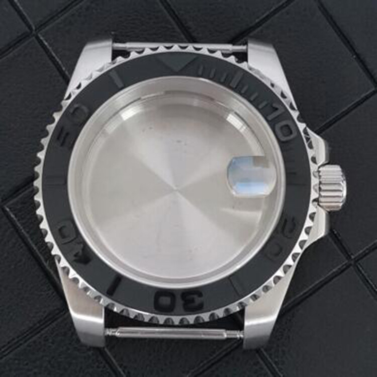 Watch Case Fine Bottom Case Bezel Sapphire Glass Magnifier for NH34 Movement
