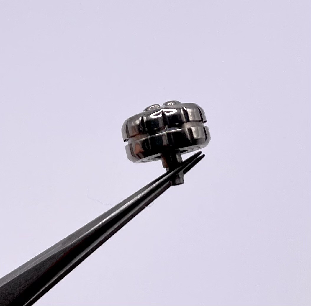 New Generic 7.5mm S/s Screwdown Crown/Tube Part To Fit Tag Heuer Watch