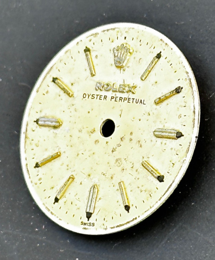 Vintage Rolex Ladies Oyster Perpetual Watch Dial For 24mm No Date Swiss Only