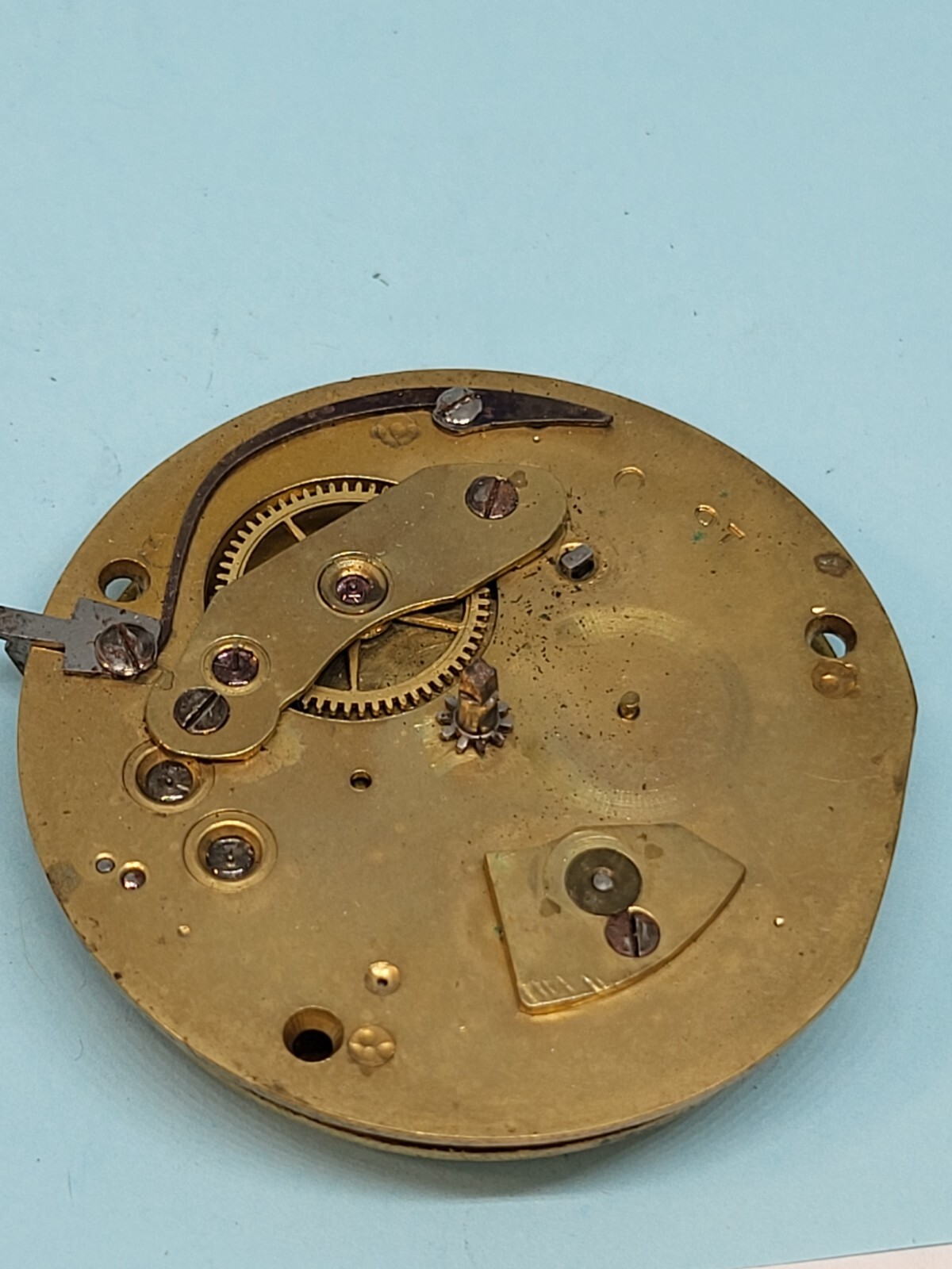 Joseph H Johnson Fusee Pocket Watch Movement 25 Church St. 42.2mm