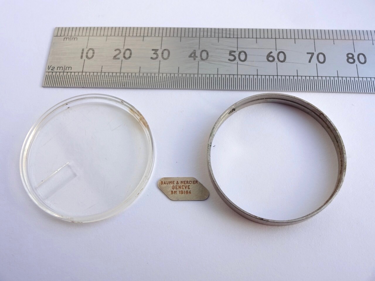 Baume & Mercier BM19164 Ring Crystal Tag ESA9164 F300Hz Tuning Fork (ref 575D)