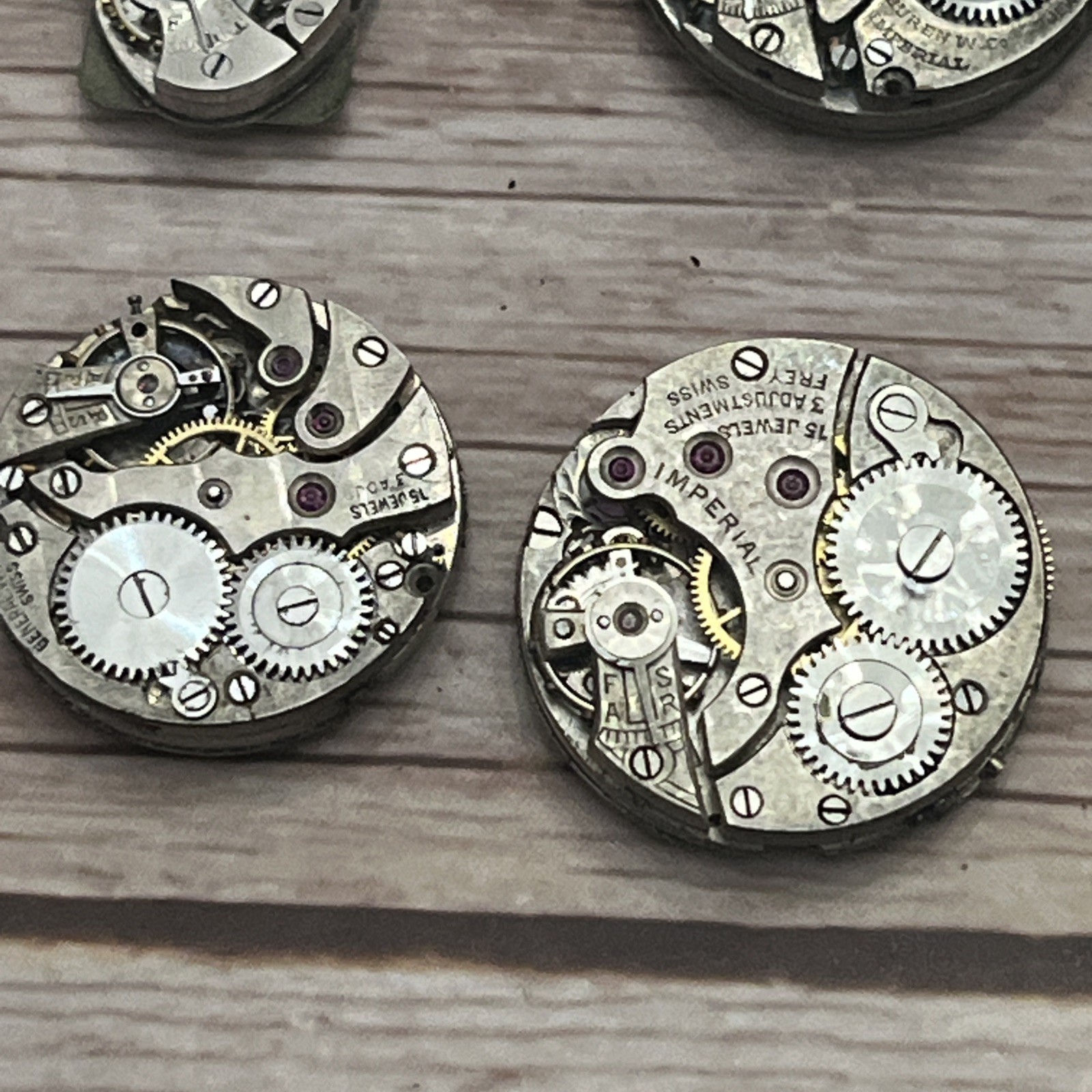 28x Lot Vintage Mechanical Watch Movements Watchmaker Bulova Elgin Gruen Benrus