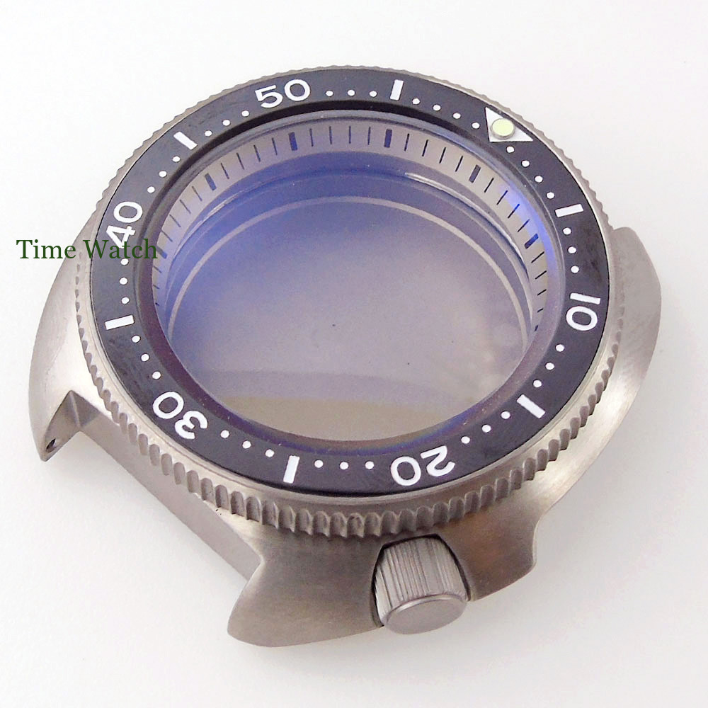 Fit NH35A 20BAR Watch Case Real Titanium Cases+Bracelet Sapphire Glass AR Coated