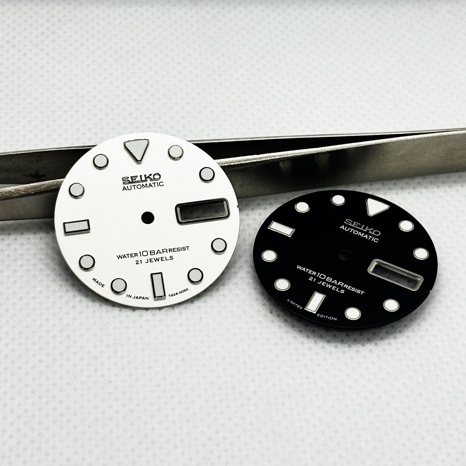 28.5mm Sandblasted Pattern Watch Dial Green Luminous For 7s26 Movement Accessore