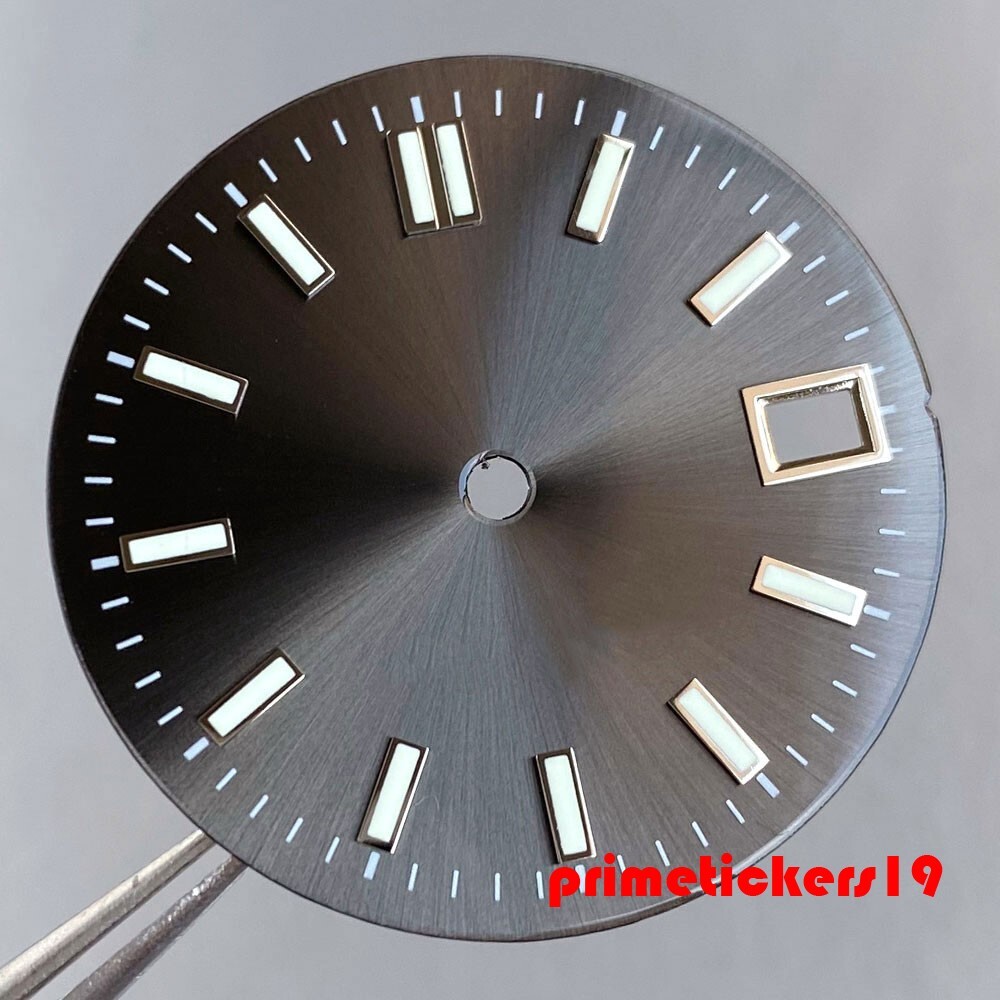 29mm NH35 Automatic Watch Dial+Hands Set Multicolor Face Date Luminous Sterile