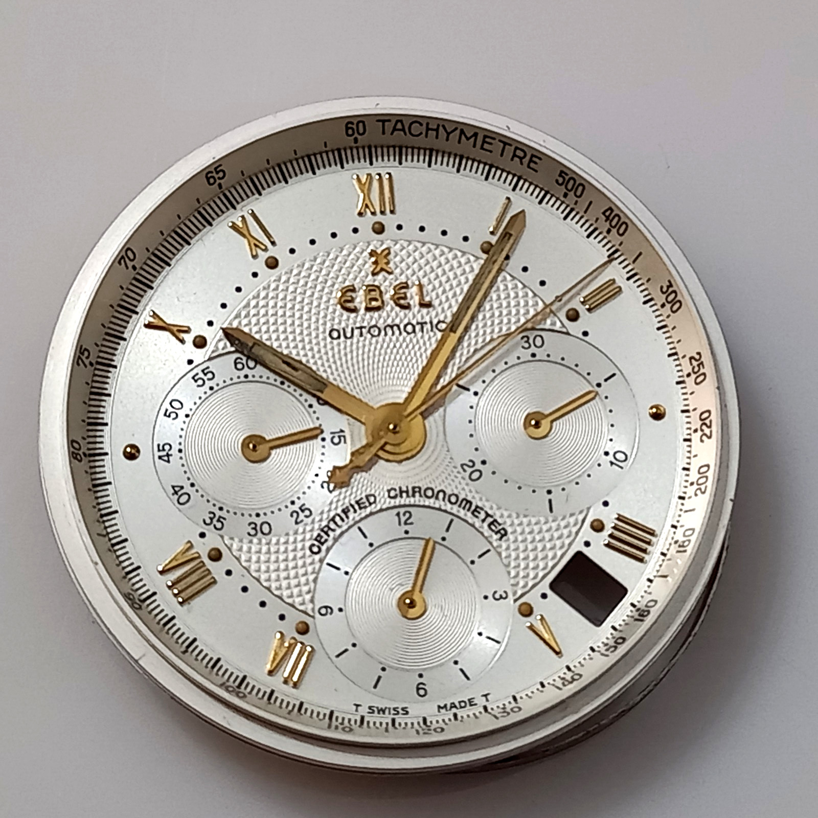 MINT COND DIAL HANDS & TACHYMETRE FOR EBEL LE MODULOR 1911 CHRONOGRAPH CAL 137