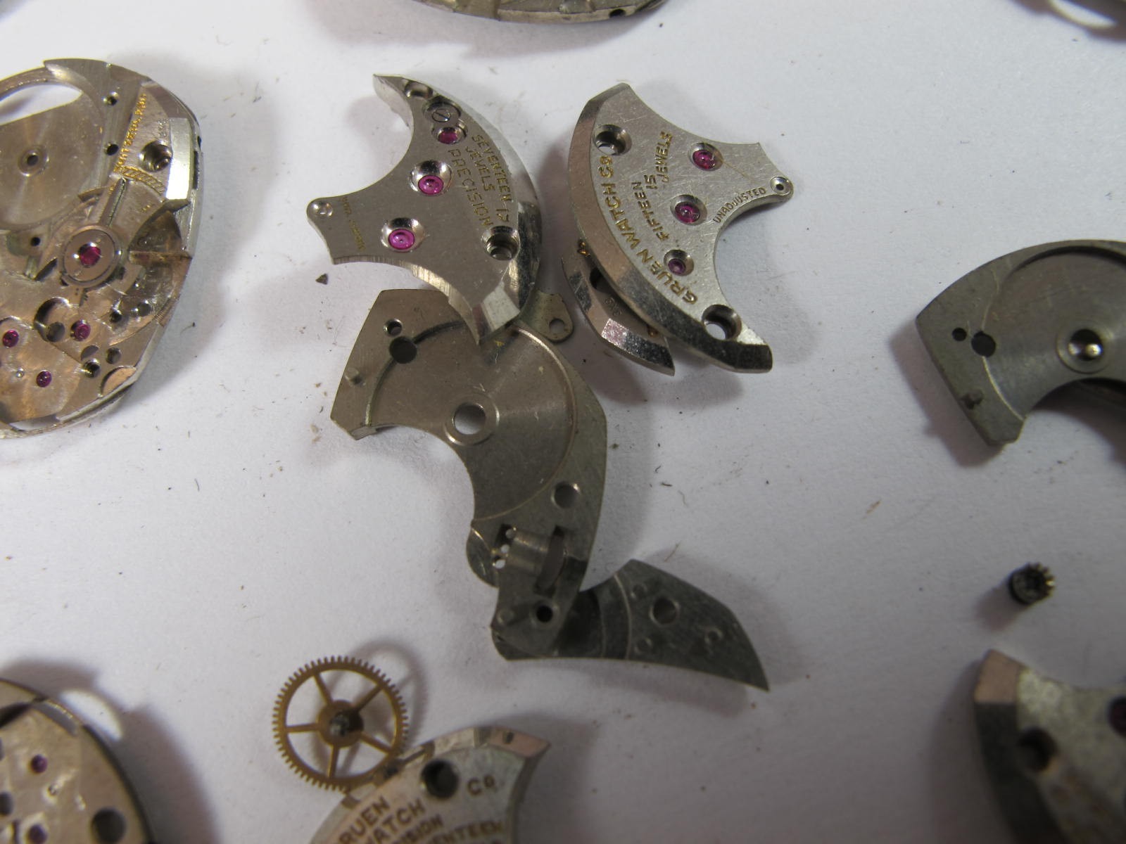 GRUEN MENS CALIBER 430 435 440 MATERIAL MAIN PLATES
