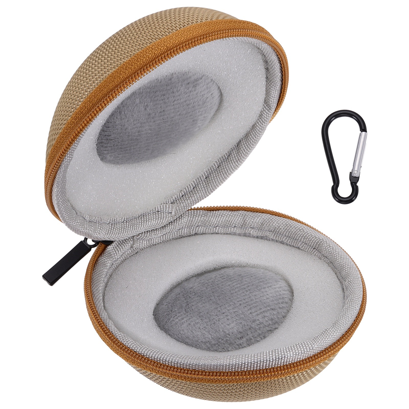 Watch Travel Case 1 Slot Velvet Storage Box Up to 50mm / 2 Inch, Gold