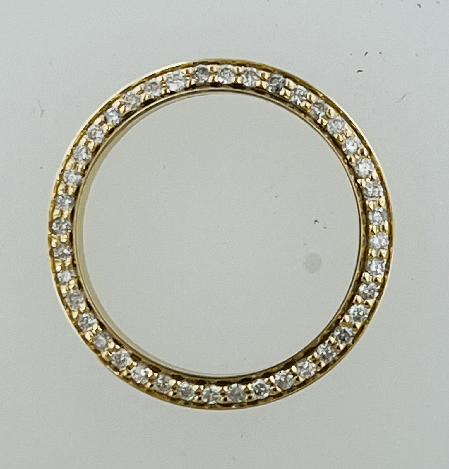 Custom Ladies .70CT Diamond Bezel For Rolex Ladies 26MM in 10K YG