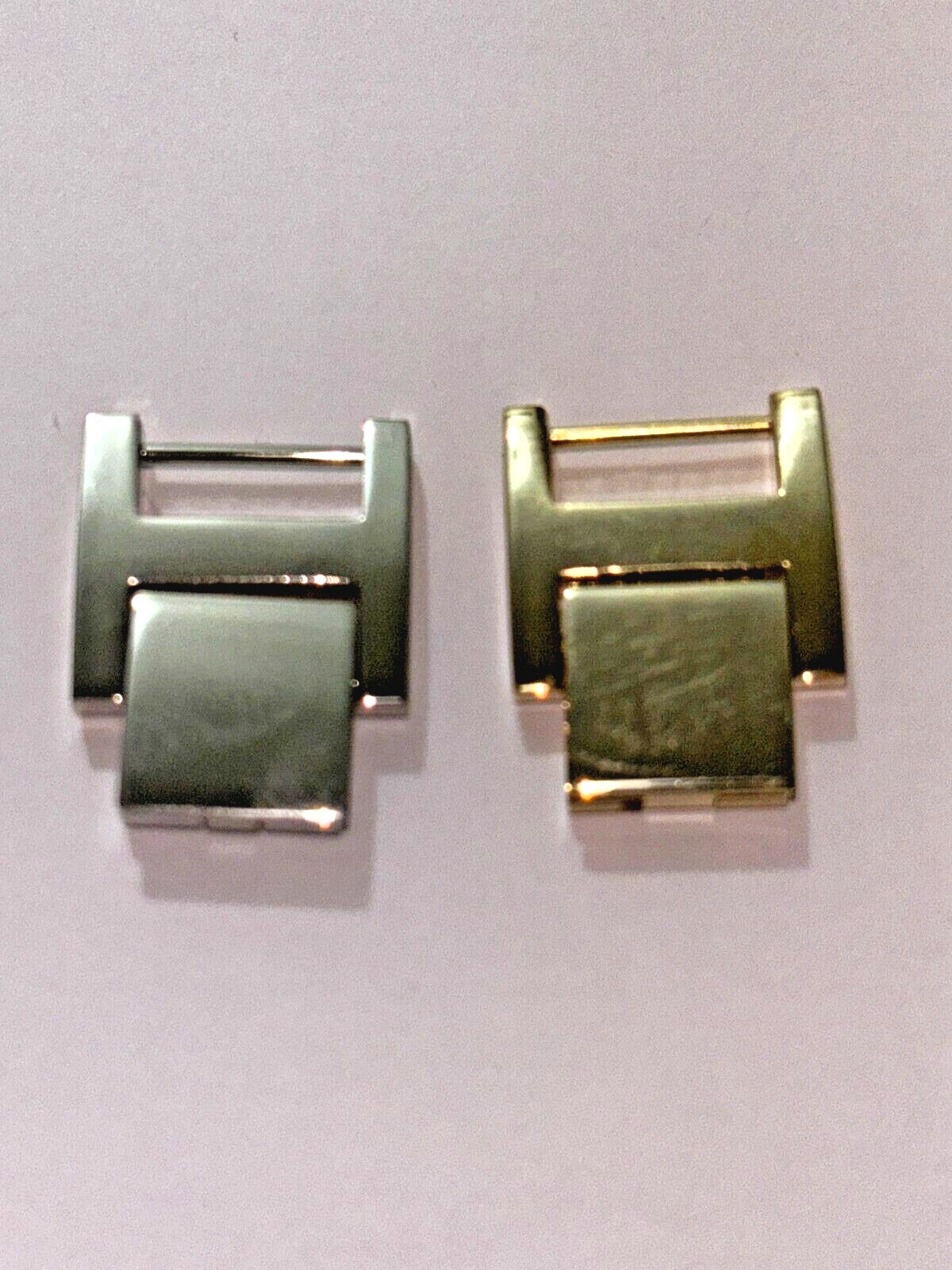 Watch Bracelet Strap Extender Fold Over Single Slot Gate Clasp With End Piece