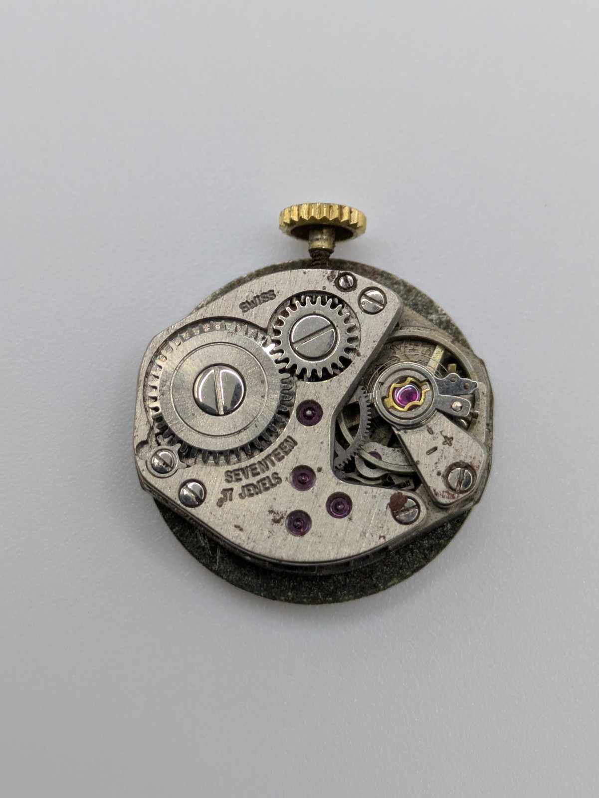 FHF ST 69-2 Manual Wind Watch Movement Incabloc 17 Jewels Swiss Made Untested