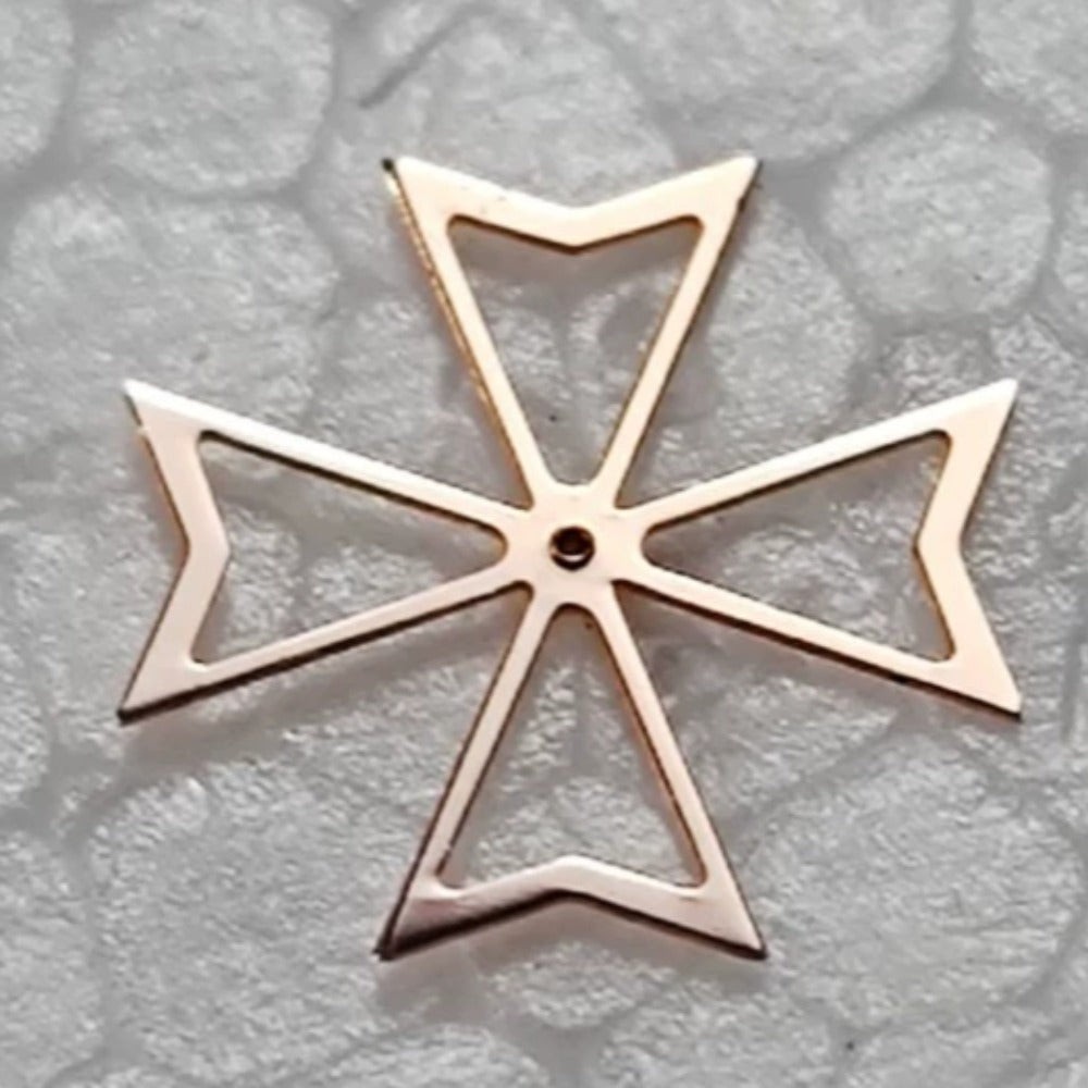 8Mm Rose Golden Maltese Cross Watch Hand Set for China Made 2813 Movement
