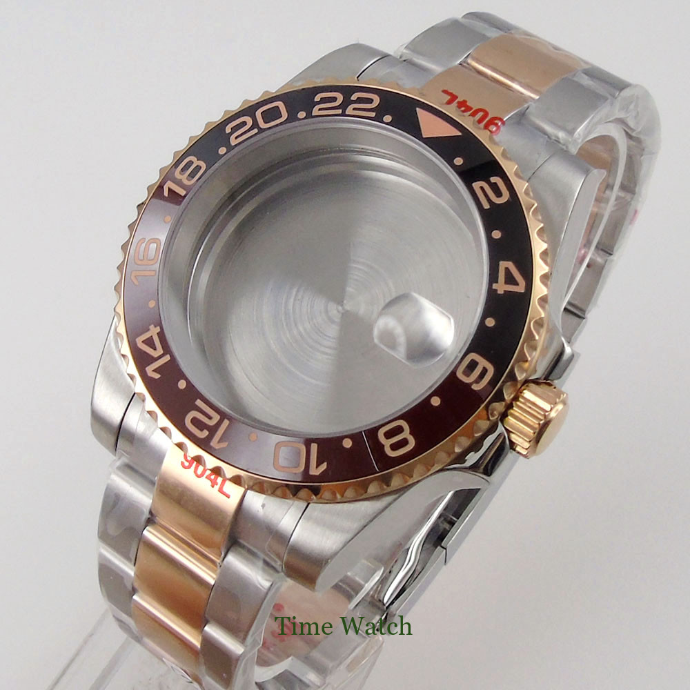 40mm Sapphire Crystal Watch Case Fit NH35 Miyota8215 ETA2824 2836 PT5000 DG2813