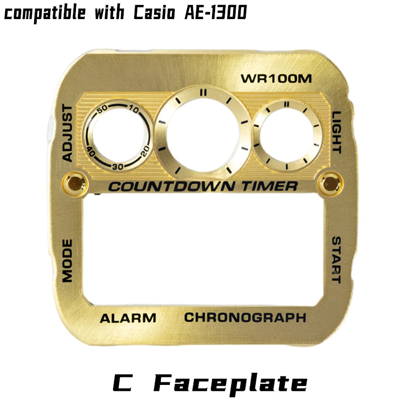 For Casio AE-1300 Faceplate Metal High Quality Sunray Real Scale Watch Dials