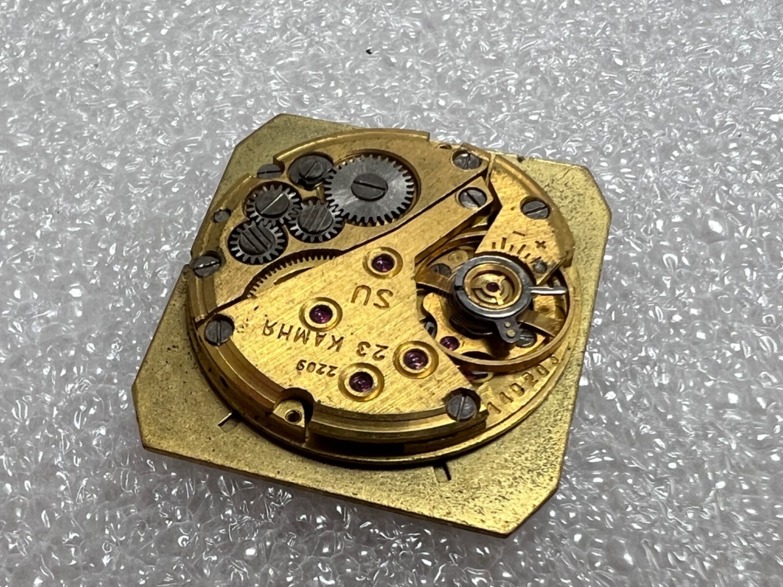 USSR LUCH movements 2209 caliber Gold Plated watch mechanisms FOR PARTS 3 pcs.