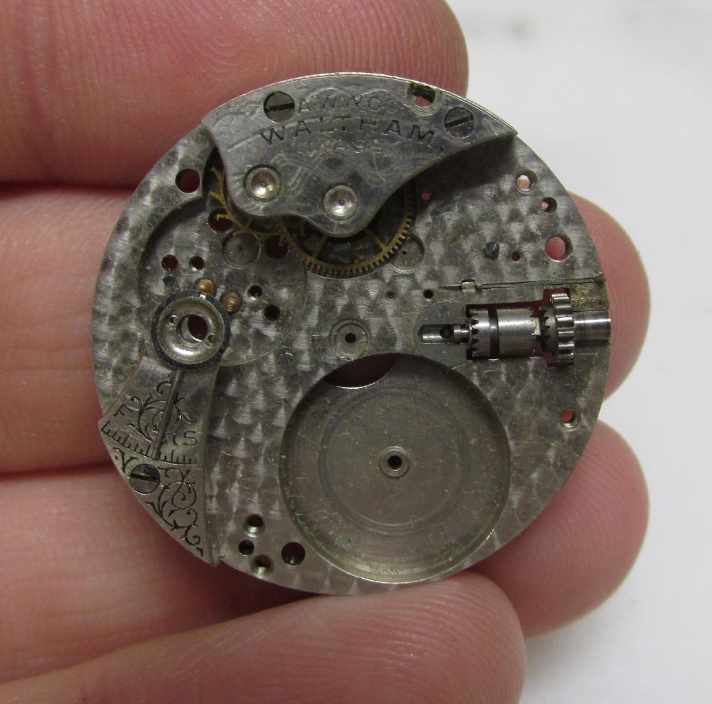 Antique Illinois & Waltham Pocket Watch Movements & Parts ~ AS IS ~ 1-H127