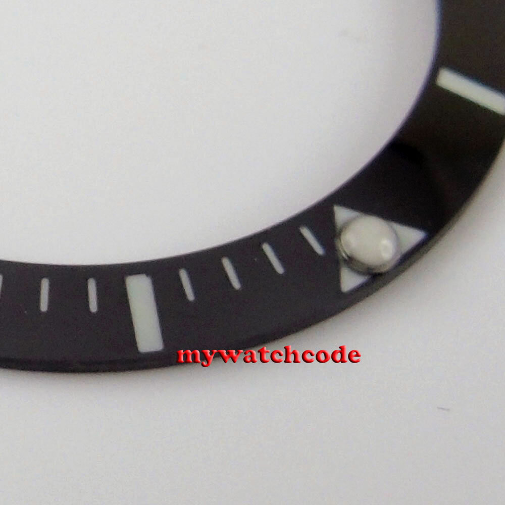 38mm black blue green luminous ceramic bezel insert fit for 40mm SUB mens watch