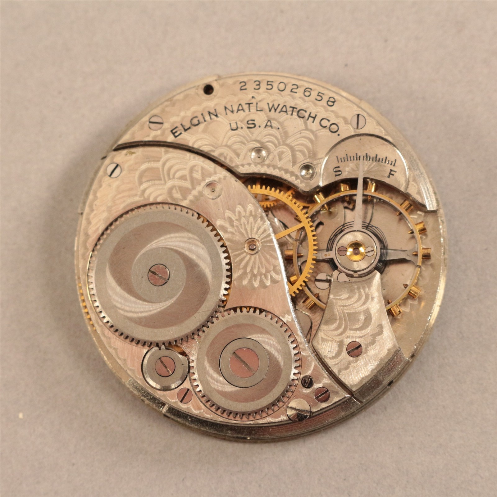 Elgin 12 Size Pocket Watch Movement – FH512