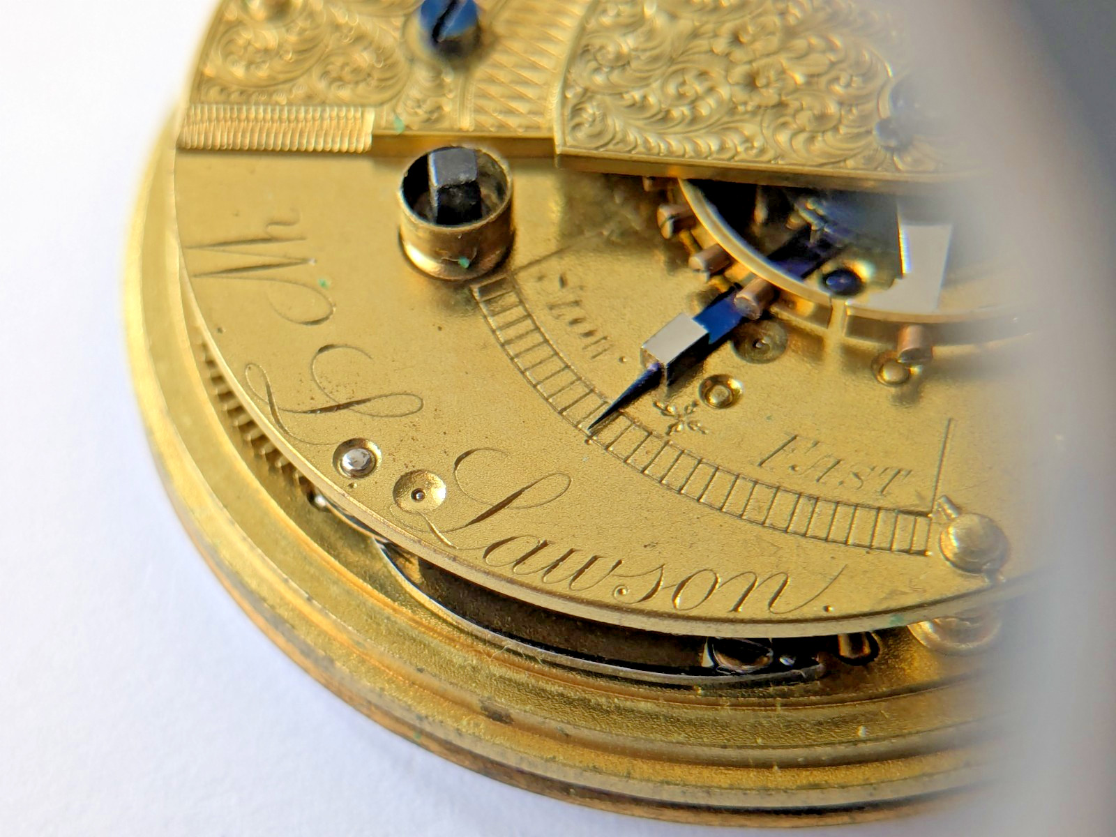 W.L. Lawson Liverpool Fusee Pocket Watch Movement 46.4mm Lord St Parts Repair 51