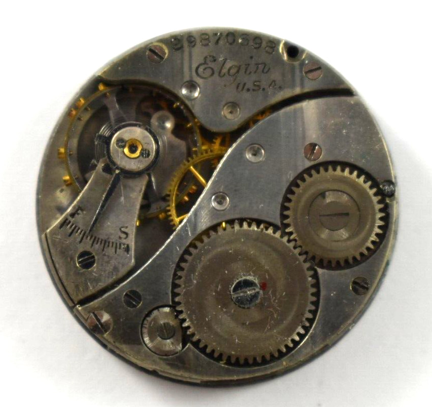 Vintage Elgin Manual Wind 430 6/0s 7J Wrist Watch Movement lot.qg