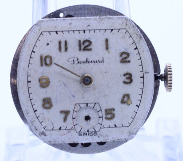 BOULEVARD SWISS AVIA Gr. 130, 7j WRIST WATCH MOVEMENT RUNS (M7)