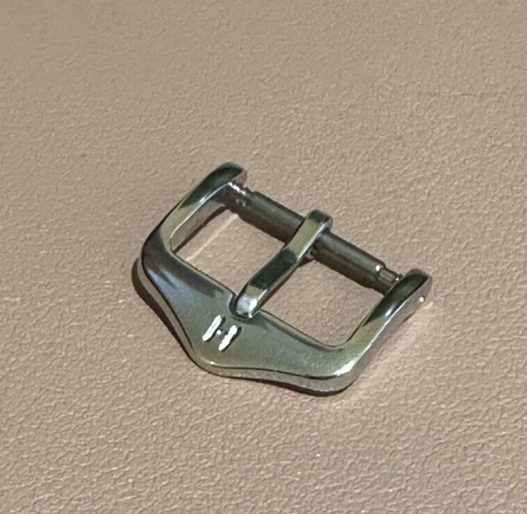 Genuine Hirsch Tradition Buckle Clasp Polished Stainless Steel 16mm BC1030-2-16
