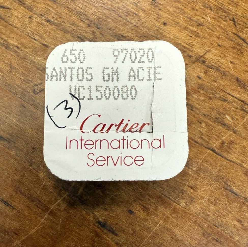 Genuine New Cartier Santos GM Pack of (3) Silver Crown Tubes Part# VC150080