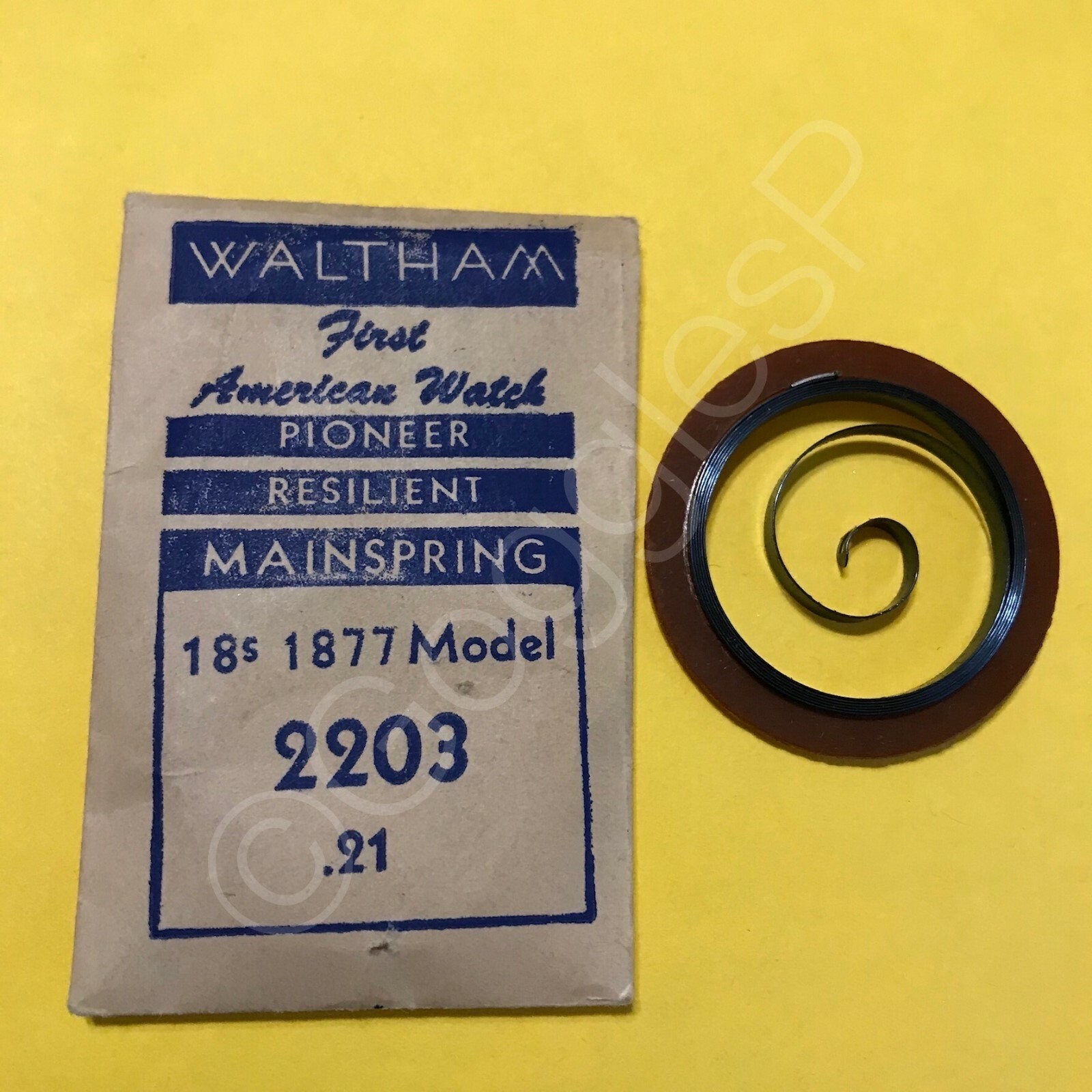 NOS Mainsprings for Waltham Watches 14s to 37s – Select A Style/Size