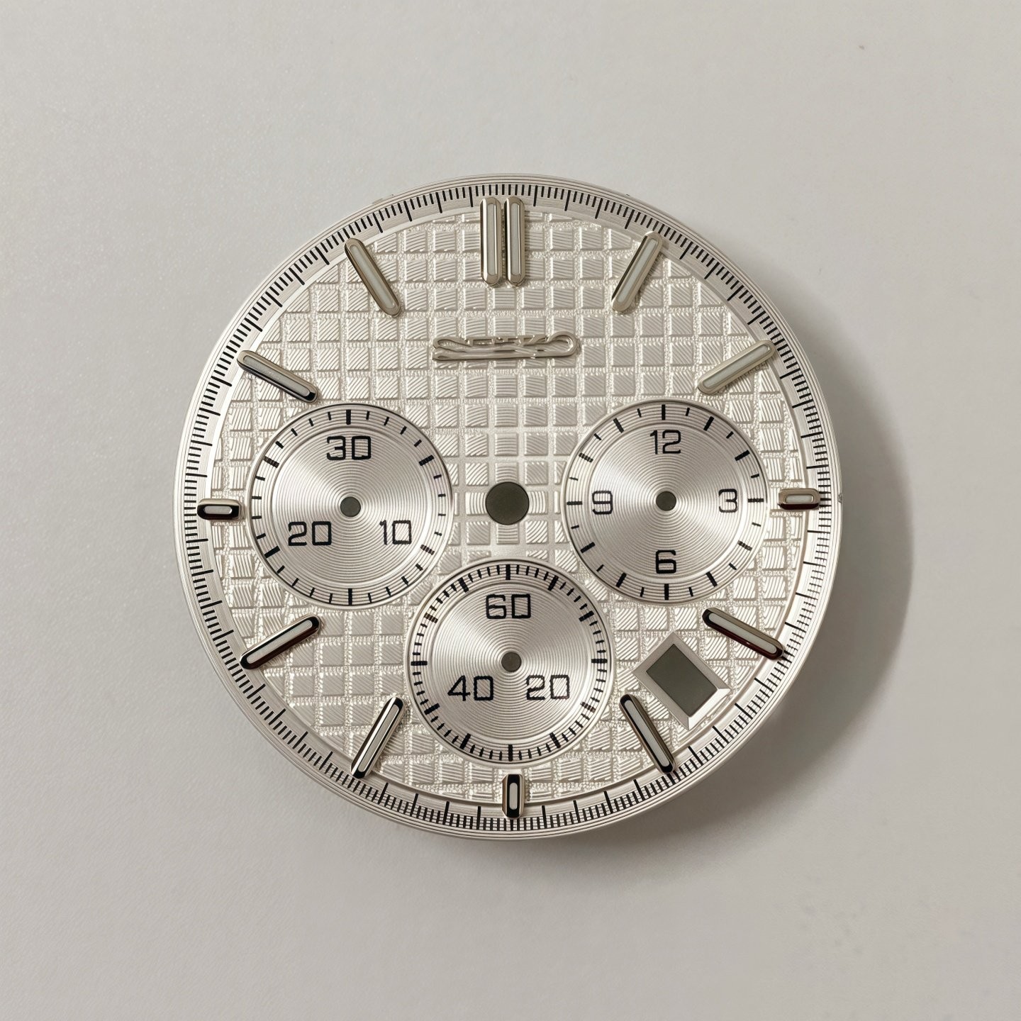 31.8mm Waffle Pattern Watch Dial Green Lume for Vk63 Movement Watch Accessories